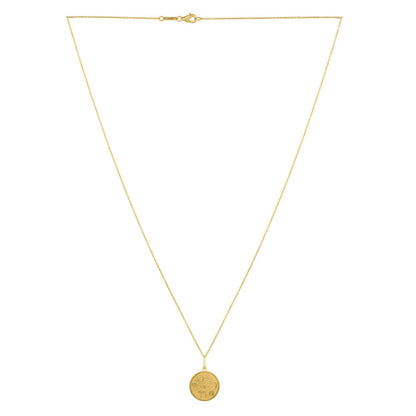 Luck Charms Medallion Necklace in 14K Yellow Gold