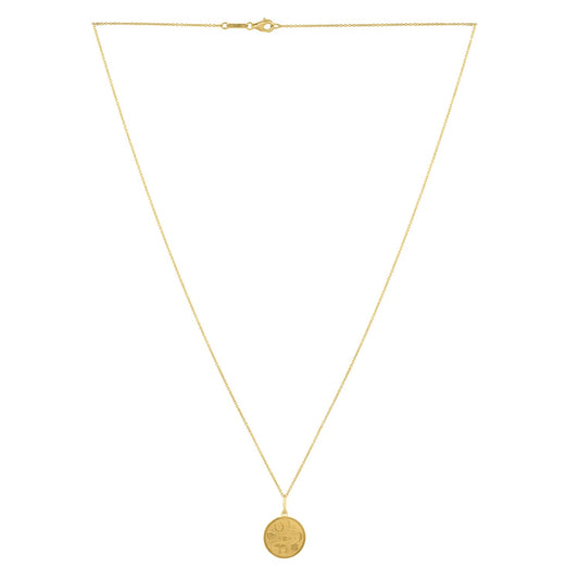 Luck Charms Medallion Necklace in 14K Yellow Gold