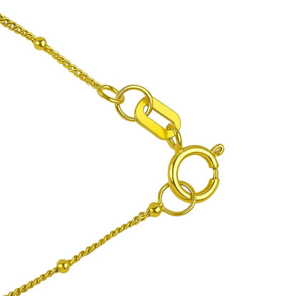 Malachite Inlay 14K Yellow Gold Malachite Inlay Circle Necklace