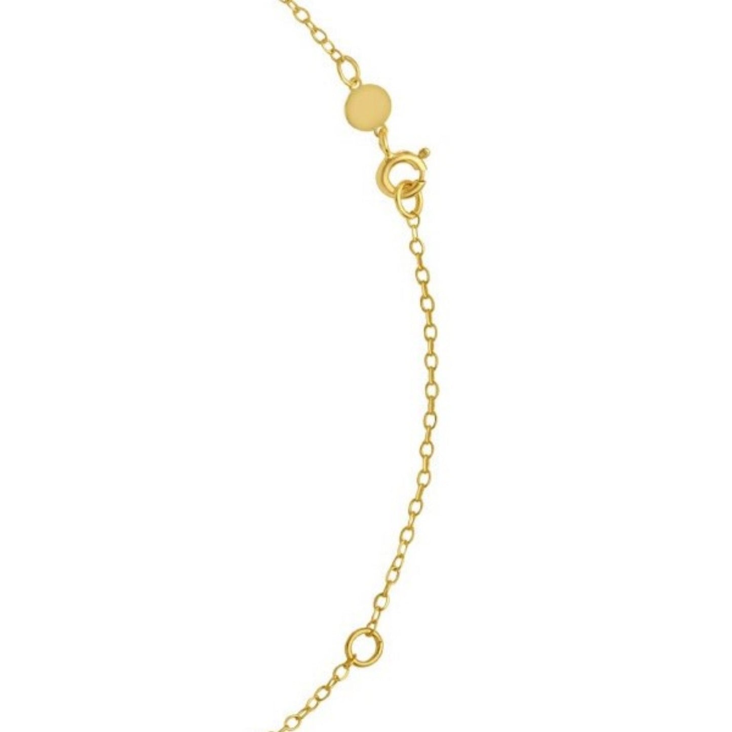 14K Yellow Gold Radial Clover Necklace