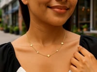 Clover - 14k Yellow Gold Clover & Pearl Necklace